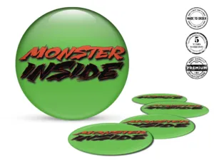 Domed Sticker Logo Stellar Rise